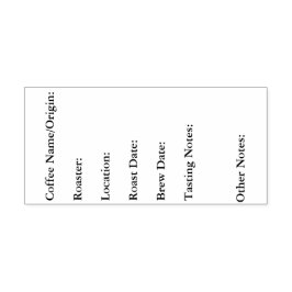 Carimbo Auto Entintado Notas sobre Provando de café