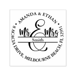 Carimbo Auto Entintado Novo Endereço de Casamento