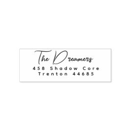 Carimbo Auto Entintado NOVO Sta de Autenticação de Endereço de Retorno de