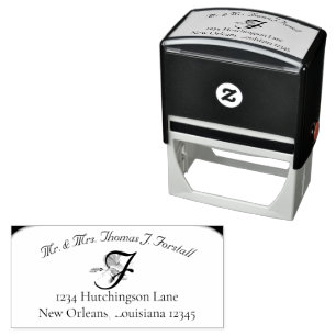 Carimbo Auto Entintado Nuptial Unity Wedding Monogrammed