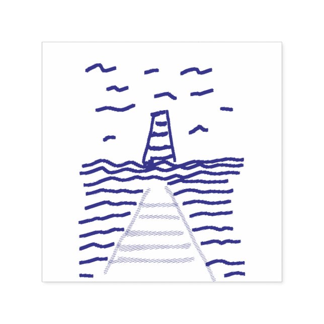 Carimbo Auto Entintado O Farol e o Cais (Design)