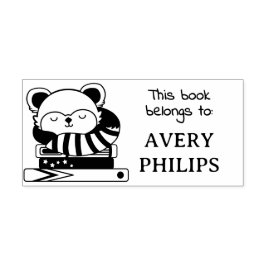 Carimbo Auto Entintado O Livro Do Panda Vermelha Pertence A