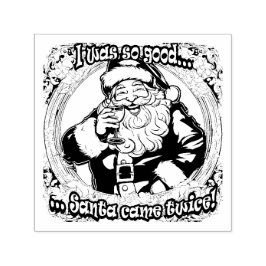 Carimbo Auto Entintado O Papai Noel veio duas vezes!