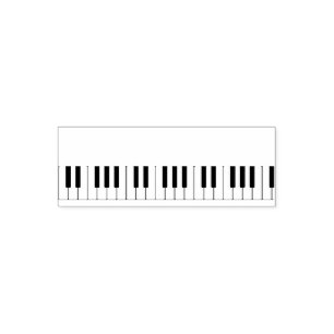 Carimbo Auto Entintado O piano personalizado fecha instrumentos