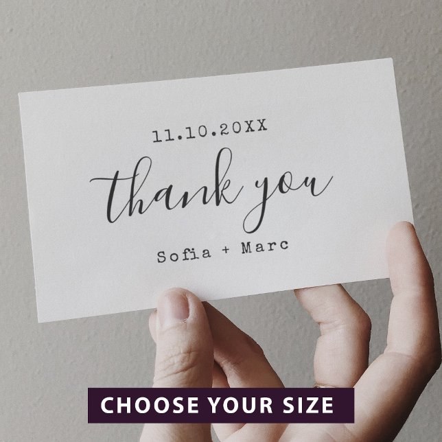 Carimbo Auto Entintado Obrigado Máquina De Escrever Na moda (Criador carregado)