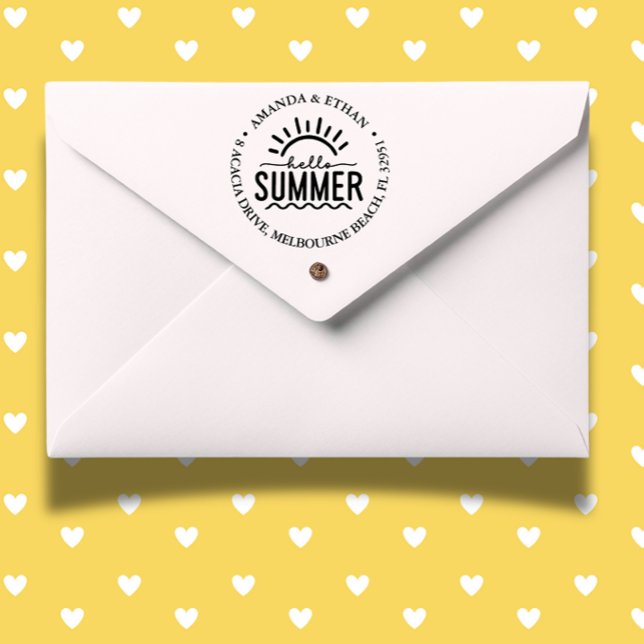 Carimbo Auto Entintado Olá Summer (Capture the spirit of summer with self-inking stamp)