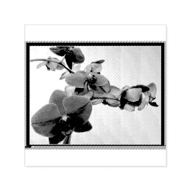 Carimbo Auto Entintado Orchid Self Inking Rubber Stamp (Design)