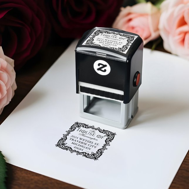 Carimbo Auto Entintado Ornamentado Flourado da Fantasia Real Muse Medieva (Royal Muse Medieval Fantasy Flourish Ornate Self-inking Stamp)