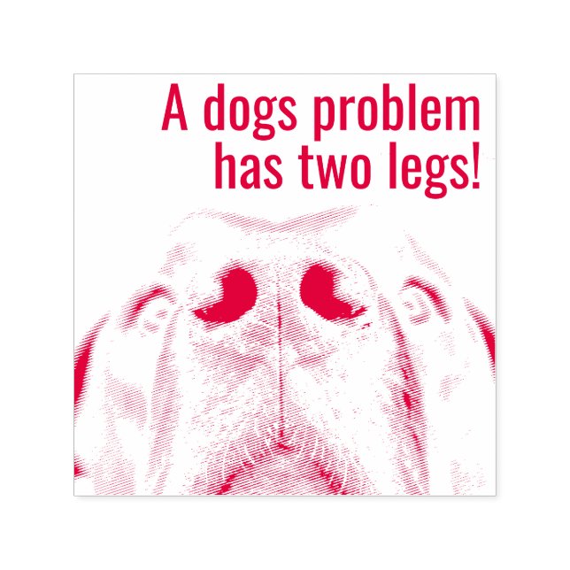 Carimbo Auto Entintado Os humanos podem ser problemas (Design)