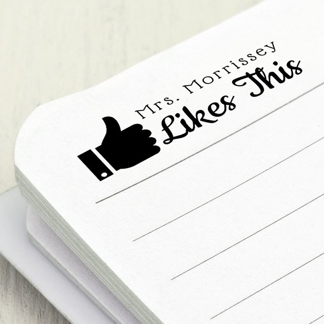 Carimbo Auto Entintado Os Professores Apertam-Se Assim (Teachers Thumbs Up Likes This Self-inking Stamp)