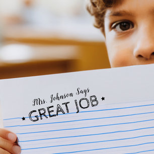 Carimbo Auto Entintado Ótimo Trabalho Professores Personalizados