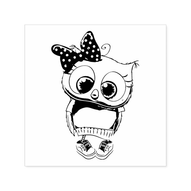 Carimbo Auto Entintado Owl Self-inking Stamp (Design)