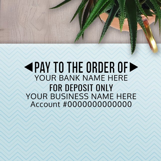 Carimbo Auto Entintado Pagar pela Ordem do Escritório Básico ou do Banco  (Criador carregado)