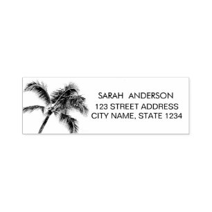 Carimbo Auto Entintado Palm Trees Personalizadas