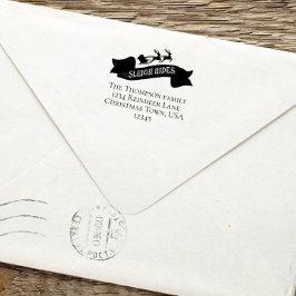 Carimbo Auto Entintado Papai Noel retorna seu endereço natalício