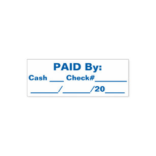 Carimbo Auto Entintado Para a contabilidade Simples PAGO por
