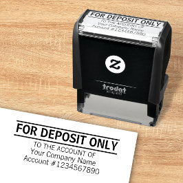Carimbo Auto Entintado Para Depositar Apenas Banco Central Personalizado