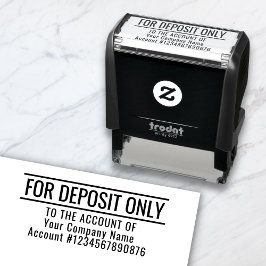 Carimbo Auto Entintado Para Depositar Apenas Banco Central Personalizado