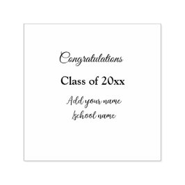 Carimbo Auto Entintado Parabéns de graduação simples, adicionar classes m