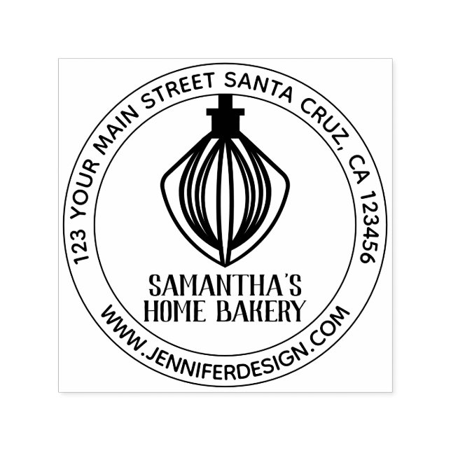 Carimbo Auto Entintado Pastelaria para uso doméstico (Design)