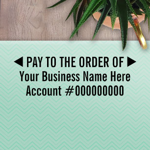 Carimbo Auto Entintado Pay to the order of Basic Business Deposit 2 Lines