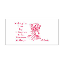 Carimbo Auto Entintado Paz Amor Joy Deseja