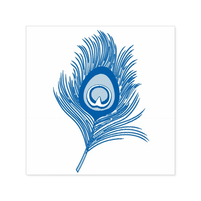 Carimbo Auto Entintado Peacock Feather (Design)