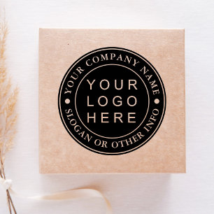 Carimbo Auto Entintado Personalizado para Logotipo Comercial em Círculo 
