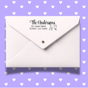 Carimbo Auto Entintado Personalizar Endereço de Devolução de Script de Ca