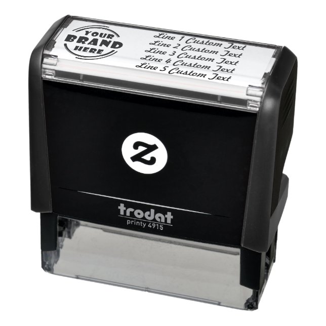 Carimbo Auto Entintado Personalizar Tradicional 5 Linhas de Texto Serif (Produto)