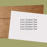 Personalizar Tradicional 5 Linhas de Texto Serif