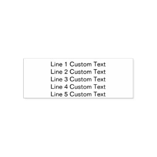 Carimbo Auto Entintado Personalizar Tradicional 5 Linhas de Texto Serif