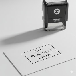 Carimbo Auto Entintado Personalized Custom  1.8" x 0.65"