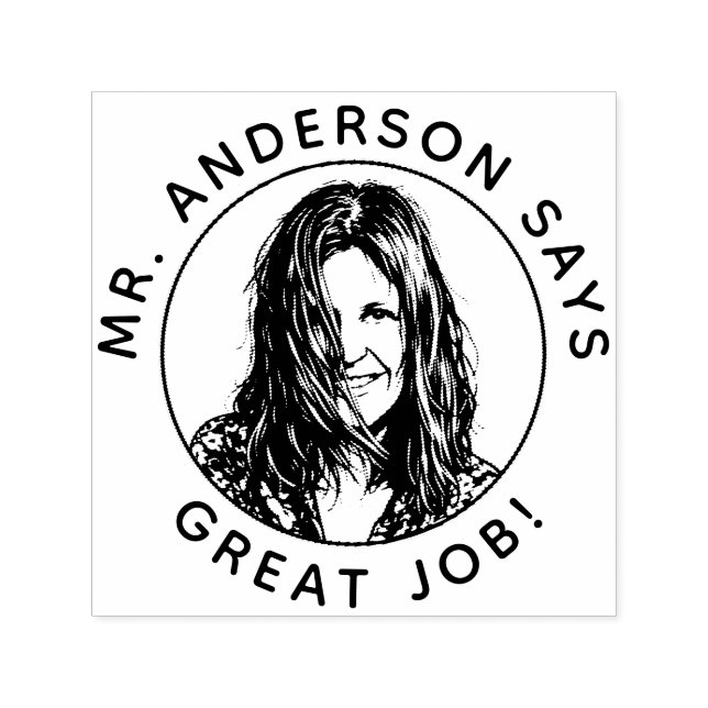 Carimbo Auto Entintado Personalized Teacher Stamp With Custom Photo Stamp (Design)