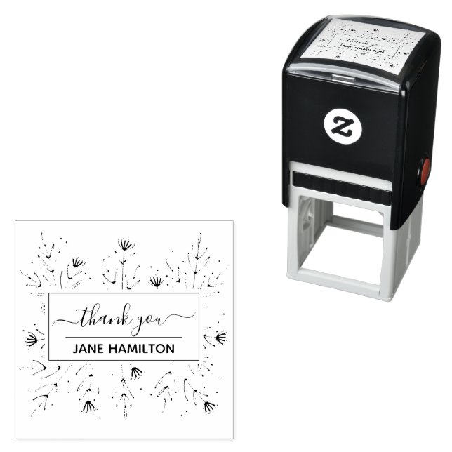 Carimbo Auto Entintado Personalized Thank You Self-inking Stamp (In Situ)
