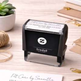 Carimbo Auto Entintado Pet Care Business Name Return Address Phone 