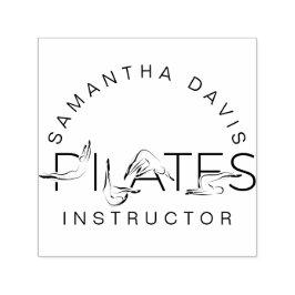 Carimbo Auto Entintado Pilates Possui Palavras em Pilatos