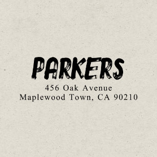 Carimbo Auto Entintado Pincel Manuscrito Negrito Simples