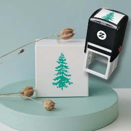 Carimbo Auto Entintado Pine Tree Rustic Wedery Stationery