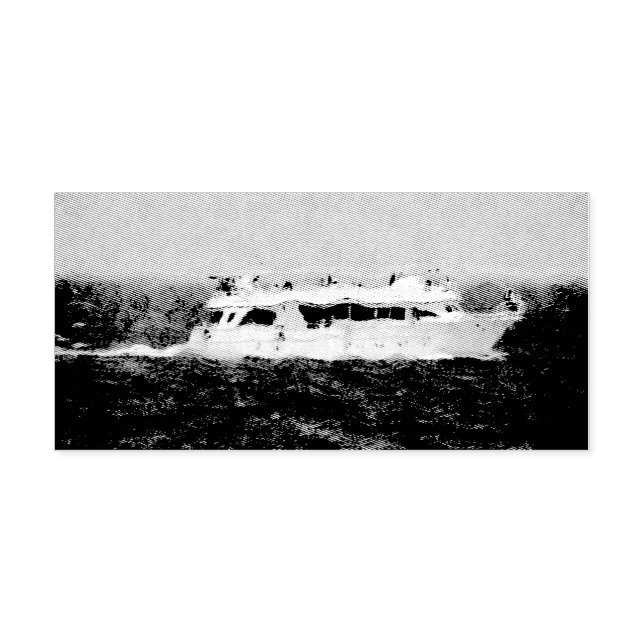 Carimbo Auto Entintado Pintura de barcos (Design)