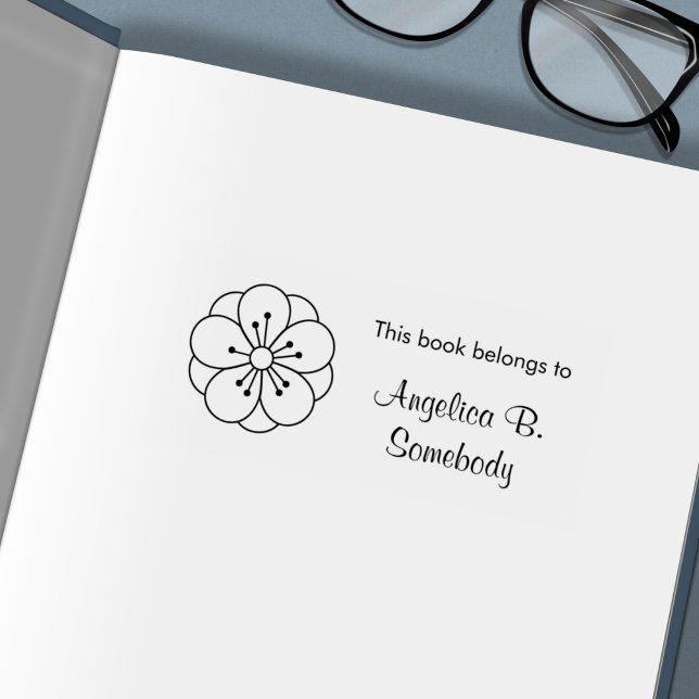 Carimbo Auto Entintado Placa de Flor do Flor Sakura Cherry (Criador carregado)