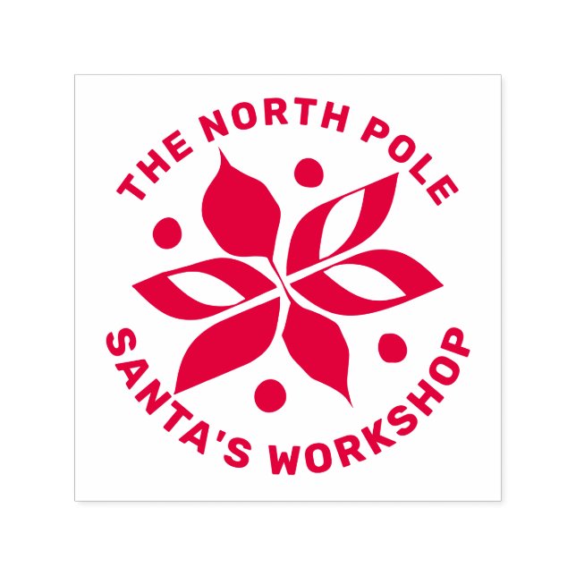 Carimbo Auto Entintado Poinsettia Gráfica (Design)