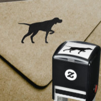 Ponteiro Cachorro Raça Silhueta Autocolante