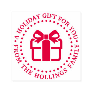 Carimbo Auto Entintado Presente de Natal Hanukkah de Aniversário Saudação