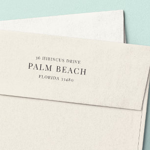 Carimbo Auto Entintado Prestige   Endereço de retorno mínimo clássico