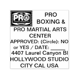 CARIMBO AUTO ENTINTADO #PROBOXING & #PROMARTIALARTS