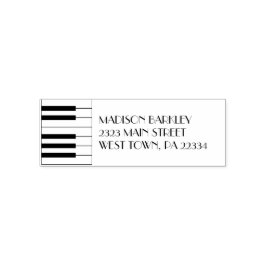 Carimbo Auto Entintado Professor de Música Piano Musical