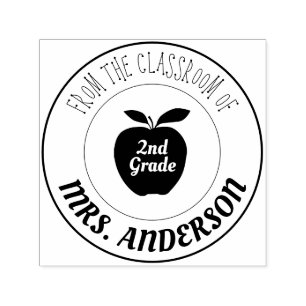 Carimbo Auto Entintado Professora e Grau   Da sala de aula de