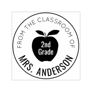 Carimbo Auto Entintado Professora e Grau   Da sala de aula de