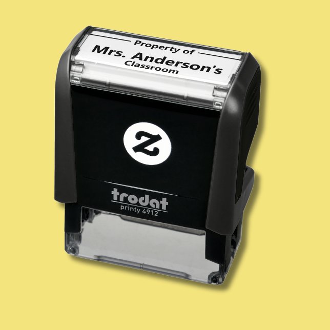 Carimbo Auto Entintado Propriedade da Sala de Aula do Professor (Criador carregado)